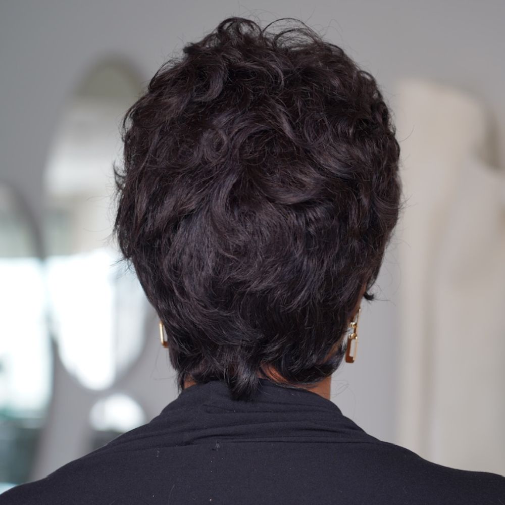 Affordable Short Pixie Cut Curly Bob Glueless Wig